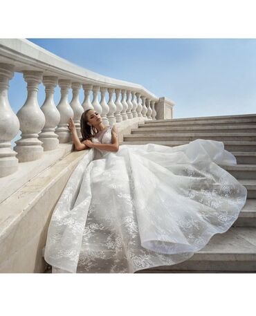 Свадебные платья: Свадебное платье, Пышное, Россия, Кружево, Стразы, Б/у — 5