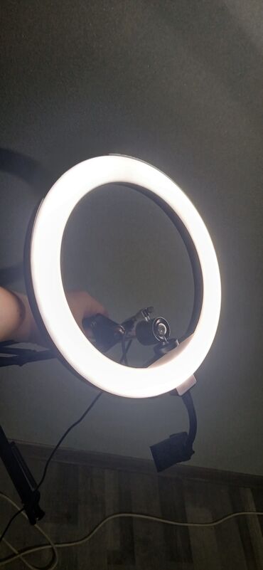 İşıqlandırma: LED halqa işıq + masa qısqacı və tənzimlənən qol - 26–30 sm diametrli — 5