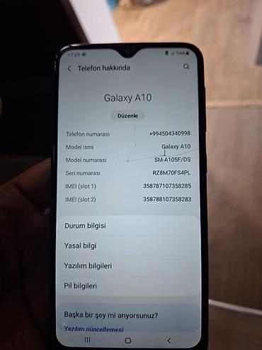 Samsung Galaxy A10, 32 GB, İki sim kartlı lalafo.az -da Samsung Galaxy A10, 32 GB, İki sim kartlı