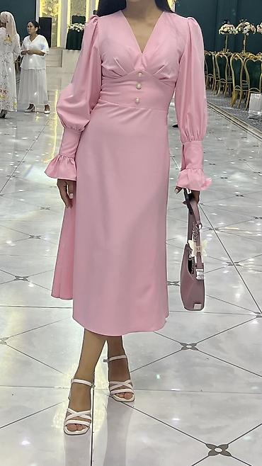 blue chanel: Вечернее платье, Длинная модель, С рукавами, S — 1