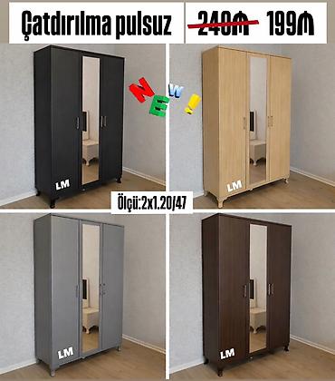 Sifarişlə mebel: Düz dolab, Yataq otağı üçün, Paltar üçün — 1