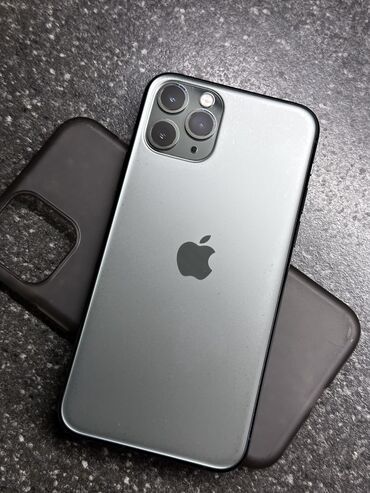 Apple iPhone: IPhone 11 Pro, Б/у, 256 ГБ, Зеленый, Чехол, 74 %