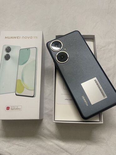 Huawei: Huawei nova 11i, 128 GB, rəng - Qara, Zəmanət, Barmaq izi, İki sim kartlı