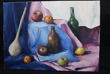 Stilske umetničke slike: SLIKA MRTVA PRIRODA, IMPRESIONIZAM, ULJE NA PLATNU, 70 X 50 | Slika — 7