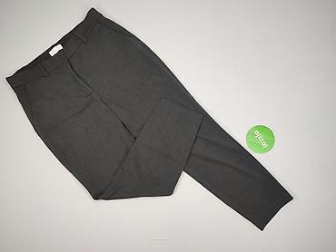 h: H&M, Material trousers for women, size 2XL — 2