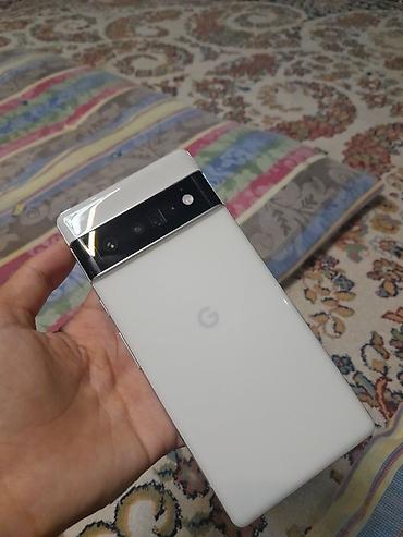 чехол пиксел 6: Google Pixel 6 Pro, Б/у, 128 ГБ, цвет - Белый, 1 SIM, eSIM — 1