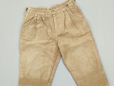 czapka z daszkiem i siatka: Baby material trousers, 12-18 months, 80-86 cm, condition - Very good