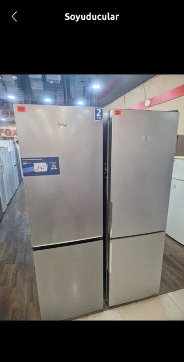 Kia: Məhsul: Soyuducu (Beko) - Rəng: gümüşü/inox - Korpus: düz xəttli