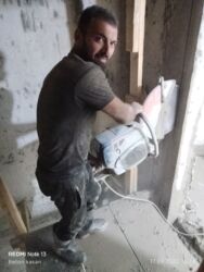 Beton işləri: #Betonkesme #betondeşmə Beton kubik kərpic - dən kəsim deşim — 12