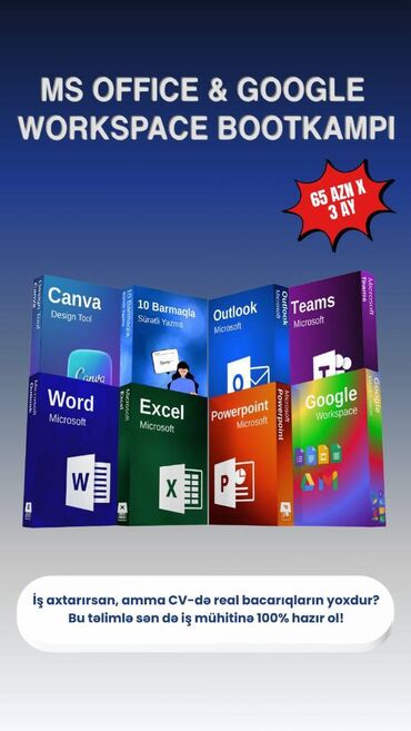 Repetitorlar: Kompüter kursu: Microsoft Office, Onlayn