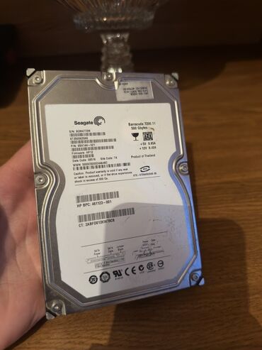 Sərt disklər (HDD): Daxili Sərt disk (HDD) Seagate, 512 GB, 7200 RPM, 3.5", İşlənmiş