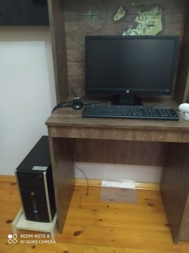купить компьютер: HP masaüstü kompüter dəsti Tərkib: - HP LCD monitor (təxminən 22"