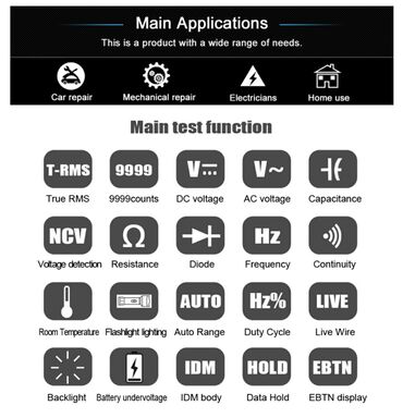 Multimetrlər və testerlər: Multimetr, Yeni, Rəqəmsal, Zəmanətli, Rayonlara çatdırılma, Pulsuz çatdırılma — 8