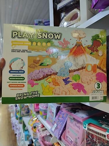 play doh: Игровой набор PLAY SNOW — «Динозавры» - Искусственный снег: мягкий на — 1