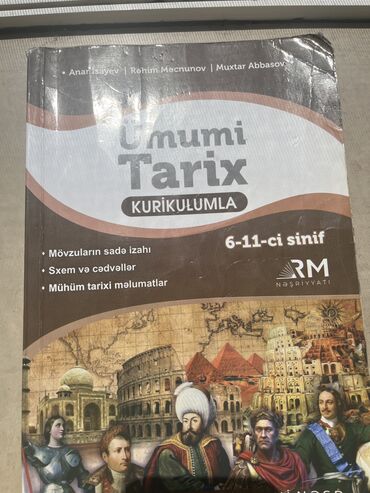 10 ümumi tarix: Anar Isayev Umumi tarix kitabi icinde hecbir yazi yoxdur ter temiz