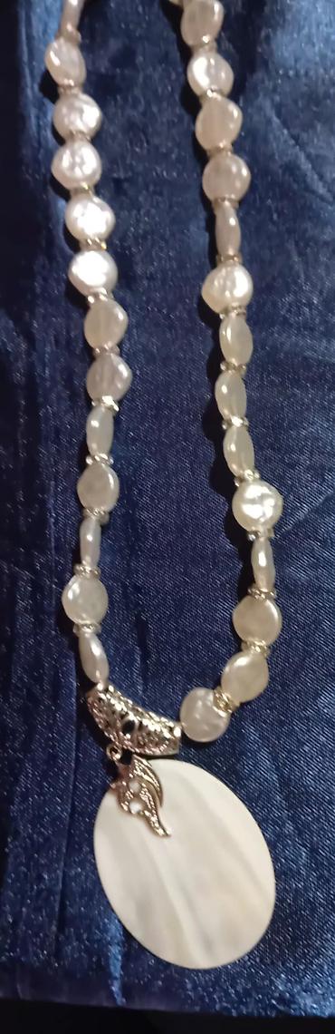 Ogrlice: Ručno rađene ogrlice – razni modeli - Set od zlatno‑braon perli — 38