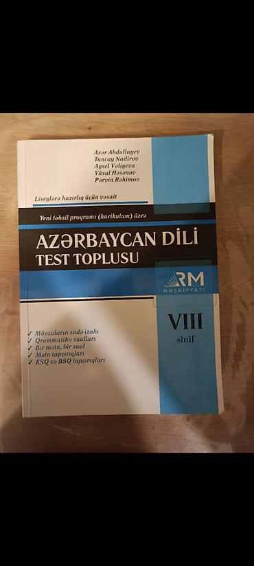 Testlər: Əla vəziyyətdədir istifadə olunmuyub Hər biri 4 mn — 1