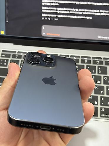 epson 1390: IPhone 15 Pro, Б/у, 256 ГБ, Blue Titanium, 81 % — 3