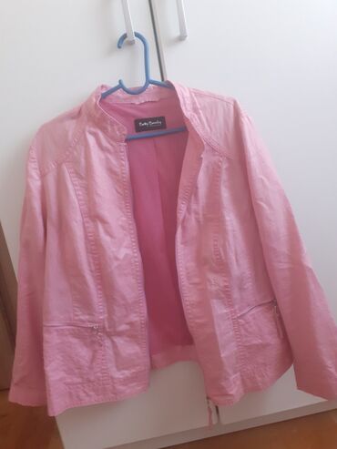 Ženska odeća: Preslatka roze jakna sa dzepovima, M