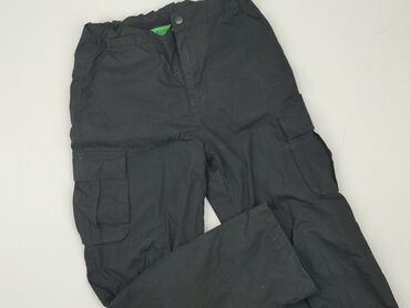 spodnie cyrkonie: Material trousers, 10 years, 134/140, condition - Good