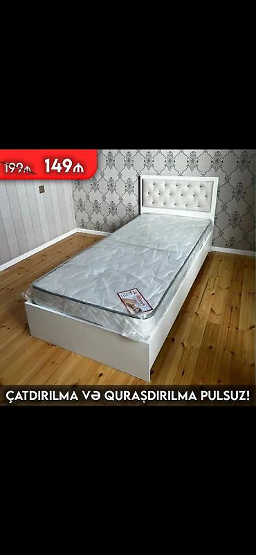 Çarpayılar: Məhsul: Tək nəfərlik çarpayı və döşək dəsti - Ölçü: tək nəfərlik — 12
