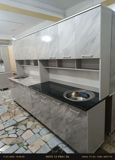 Кухонные гарнитуры: Кухонный гарнитур, Новый, цвет - Белый, ДСП, Бесплатная доставка — 5