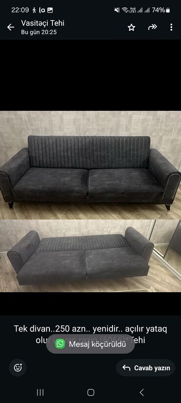 divan carpayi: Divan, İşlənmiş, Açılan, Çatdırılma yoxdur
