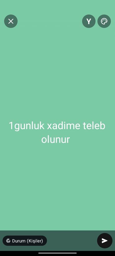 Xadimələr, təmizlikçilər: Xadimə tələb olunur, İstənilən yaş, Təcrübəsiz, 1/1, Saatlıq ödəniş