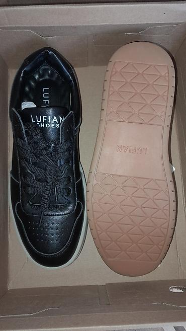 krasofkalar kisi üçün: Lufian Shoes kişilər üçün idman üslublu krossovkalar - Rəng: qara — 2