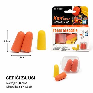 KMT Tip PU set čepića za uši – narandžasti Opis: - Čepići za uši od
