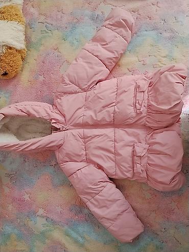 nike deca: Dečja zimska jakna sa kapuljačom – roze - Topla, punjena jakna za — 1