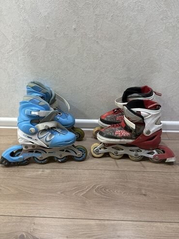 ботсы ролики: Детские раздвижные роликовые коньки (2 пары).по 500 с, Бишкек 10 мкр