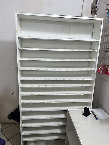 Mağaza üçün çoxrəfli vitrİN/stend - Material: ağ laminat/MDFlam - lalafo.az -da Mağaza üçün çoxrəfli vitrİN/stend - Material: ağ laminat/MDFlam -