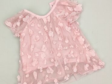 kamizelka futerko dziewczynka: Bluzka, H&M, 9-12 miesięcy, stan - Idealny