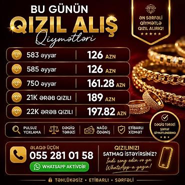 Ювелирные изделия: Bu günün qızıl alışı – şəffaf qiymətləndirmə və dəqiq tərəzi ilə — 1