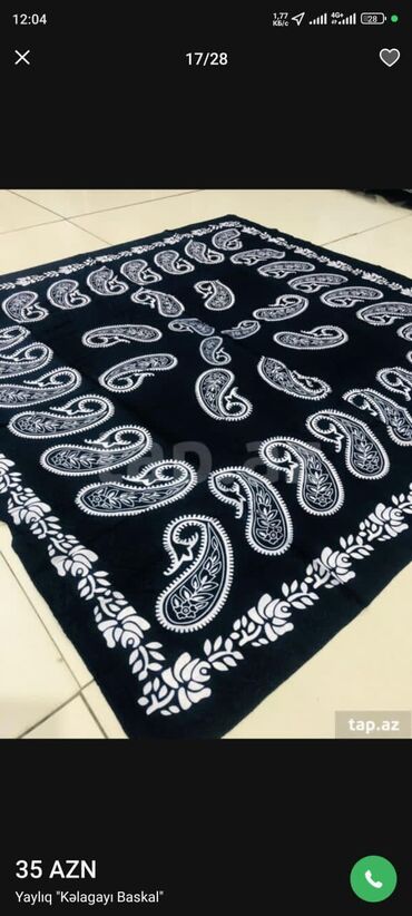 Baş geyimləri: Kelagâyi 100 % silk.olcusü 140/140 eni üzunu.ýenidir,qutu elavə 5 — 14