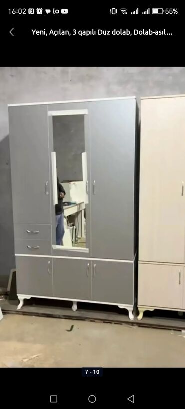 Dolablar: Açılan, 3 qapılı Düz dolab, Qarderob, paltar dolabı -da lalafo.az — 13 Dolablar: Açılan, 3 qapılı Düz dolab, Qarderob, paltar dolabı — 13