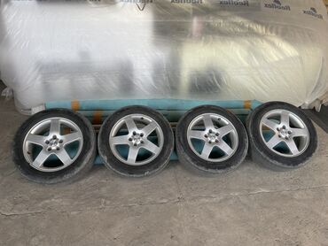 диски на 15 на ниву: Дөңгөлөктөр монтажда 215 / 60 / R 17, Жай, Колдонулган, Комплект, Жеңил унаалар, Куйма, тешиктери - 5