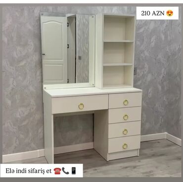 Uşaq masaları: Oğlan və qız üçün, Yeni, Siyirməli, Yazı masası, Stulsuz — 14