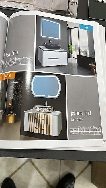 hamam skafi: Banyo mebel dəstləri – 100 sm modellər 1) Apel 100 (kod: 3190) - Alt — 10