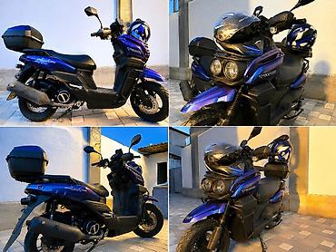devo tiko: Скутер Tank XiaoAi (бензиновый) - Кузов: яркий сине-фиолетовый — 6