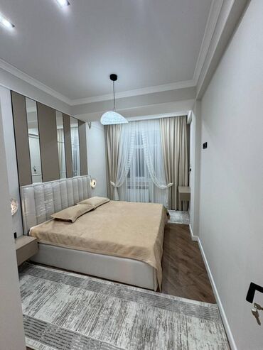 эмарк жибек жолу: 2 комнаты, 54 м², Элитка, 7 этаж, Евроремонт
