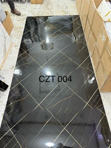 Mərmər effektli PVC panellər: Hamam ucun kafel evezi mermer paneller . Suvaqin ustunden kafelin — 3