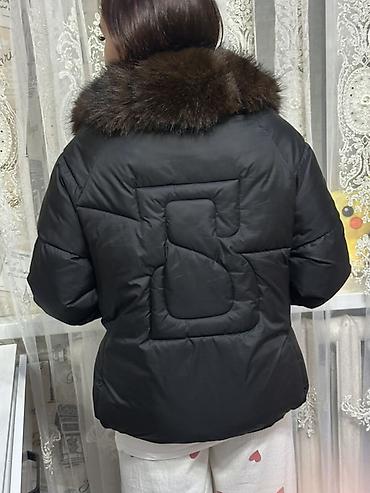шапка писец: Пуховик, Короткая модель, С мехом, S, M, L — 2