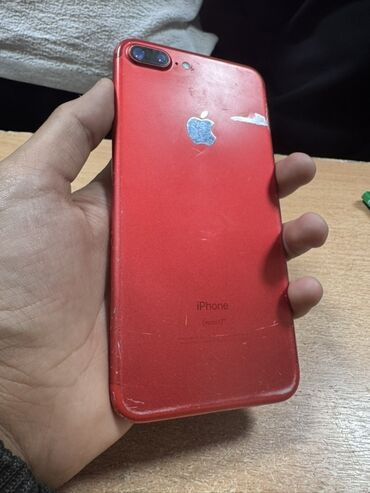 айфон 5 плюс цена: IPhone 7 Plus, Колдонулган, 128 ГБ, Кызыл, Каптама, 97 %