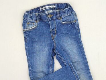 czarne szerokie spodnie z dziurami: Jeans, H&M, 1.5-2 years, 92, condition - Very good