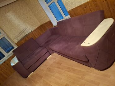 işləmiş dik: Künc divan dəsti - Forması: L-şəkilli künc divan, 3 hissəli quruluş -