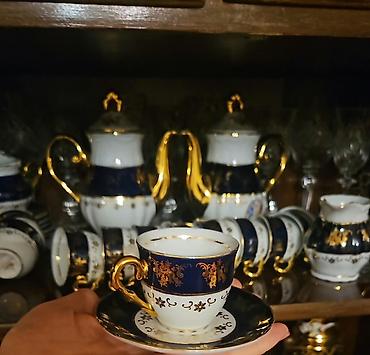 matras altı: Çay dəsti, rəng - Ağ, Farfor, Çexiya — 1