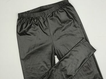 legginsy jeździeckie z wysokim stanem: Leggings Eco-leather for women, size 4XL