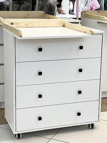 study table: Пеленальный комод на колесиках, белый - Назначение: удобное место для — 2